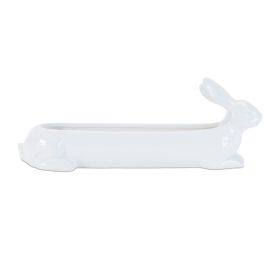Rabbit Container (Set of 4) 15"L x 5.5"H Ceramic