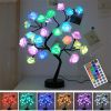 1pc Rose Bush LED Multi or Solid Color W- Remote Stylish