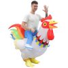 Inflatable Cock Chook Chicken Halloween Costumes For Women Cosplay Fancy Dress Rooster Costumes Hen Christmas Costume For Adult