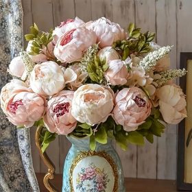 1pc, Realistic Peony Silk Flowers for Home decor, Weddings and all Occasions  - Indoor and Outdoor Decoration