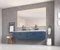 72 x 36 Inch LED Bathroom Mirror with Front and Backlight, Wall Mounted Vanity Mirror, Anti-Fog, Memory, 3 Colors, Stepless Dimmable