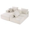 Modular Sectional Sofa, L Shaped Modular Sofa with Chaise, Cloud Sectional Couch with High Rebound Sponge and Density