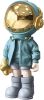 Astronaut Statues Spaceman Sculpture Polyresin Arts Gifts Light Blue Figurine Ornament Room Decor for Men