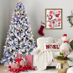 Pre-Lit Automatic Christmas Tree 7.5ft Bi-color Led Artificial Stylish Cozy Design
