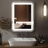 Bathroom Vanity Mirror with Light for Wall Smart LED 32Ã—24 Frame Makeup Mirror for Over Sink Dimmable 3 Colors Temperature[Unable ship weekends, TK/T
