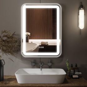 Bathroom Vanity Mirror with Light for Wall Smart LED 32Ã—24 Frame Makeup Mirror for Over Sink Dimmable 3 Colors Temperature[Unable ship weekends, TK/T