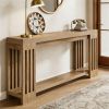 Main console, sofa table, storage desk, with classic farmhouse style design