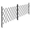 Double Folding Security Gate, Lockable Scissor Gate with 360Â° Swivel Casters, Outdoor Barricade Steel Retractable Gates, for Entry Security, Garage,
