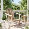 High Fanned Back Outdoor Rocker, 4.5" Wide Armrests Soothing Rocking Motion for Backyard