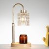 Gold Candle Warmer Lamp with Dimmer and Timer,Home Decor Lamp for Scented Jar,Electric Wax Melt Warmer