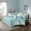 Full/Queen Metallic Printed Comforter Set