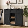 Storage Cabinets,Wooden Floor Cabinet,with Drawers and Shelves Storage Cabinets,Accent Cabinet for Living Room,Bedroom,Bathroom Furniture Home Decor(B