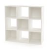 Wooden Kids Bookcase with Storage Cubbies and Anti-toppling Devices