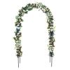 78"H x 45"W Metal Garden Arch Trellis; Wedding Arch,Adjustable Arbor Trellis for Garden Climbing Plants Support or Wedding Decor