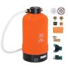 RV Water Softener, 16,000 Grain Portable Water Softener, with 3/4" Brass Fittings and 42" Hose, Soften Hard Water Filter System for RVs, Trailers, Bo