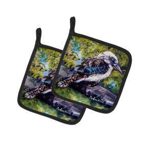 G'Day Mate Bird Pair of Pot Holders Kitchen Heat Resistant Pot Holders Sets Oven Hot Pads for Cooking Baking BBQ, 7 1/2 x 7 1/2