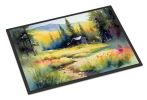 NEW Montana Bitterroot in Watercolor Doormat Front Door Mat Indoor Outdoor Rugs for Entryway, Non Slip Washable Low Pile, 18H X 27W