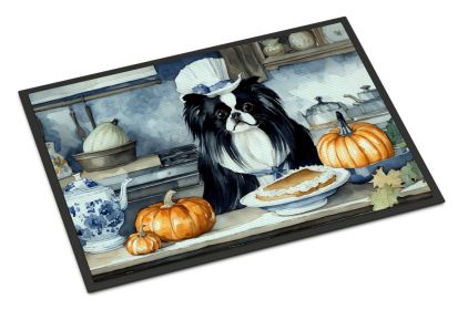 NEW Japanese Chin Fall Kitchen Pumpkins Doormat Front Door Mat Indoor Outdoor Rugs for Entryway, Non Slip Washable Low Pile, 18H X 27W