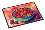 NEW Colorful Strawberries Doormat Front Door Mat Indoor Outdoor Rugs for Entryway, Non Slip Washable Low Pile, 18H X 27W