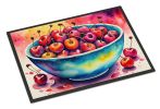 NEW Colorful Cherries Doormat Front Door Mat Indoor Outdoor Rugs for Entryway, Non Slip Washable Low Pile, 18H X 27W