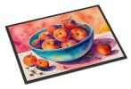 NEW Colorful Peaches Doormat Front Door Mat Indoor Outdoor Rugs for Entryway, Non Slip Washable Low Pile, 18H X 27W