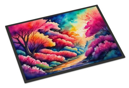NEW Azaleas in Color Doormat Front Door Mat Indoor Outdoor Rugs for Entryway, Non Slip Washable Low Pile, 18H X 27W