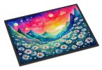 NEW Daisies in Color Doormat Front Door Mat Indoor Outdoor Rugs for Entryway, Non Slip Washable Low Pile, 18H X 27W