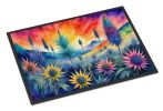 NEW Eryngium in Color Doormat Front Door Mat Indoor Outdoor Rugs for Entryway, Non Slip Washable Low Pile, 18H X 27W