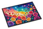 NEW Roses in Color Doormat Front Door Mat Indoor Outdoor Rugs for Entryway, Non Slip Washable Low Pile, 18H X 27W