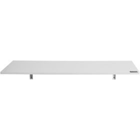 Wall Mounted Folding Table, 43.3 x 18 inches Wall Mount Table, Floating Desk with Iron Bracket, Fold Down Desk for Small Spaces, Home Office, Dining