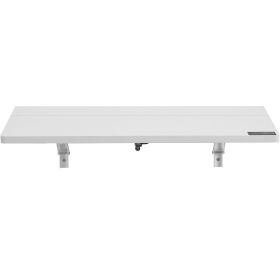 Wall Mounted Folding Table, 31.5" x 19.69" Wall Mount Drop Leaf Table, Floating Desk with Iron Bracket, Fold Down Desk for Small Spaces, Home Office