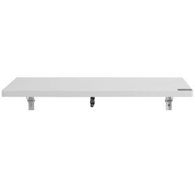 Wall Mounted Folding Table, 31.5 x 15.7 inches Wall Mount Table, Floating Desk with Iron Bracket, Fold Down Desk for Small Spaces, Home Office, Dining