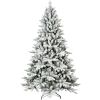 5ft PVC&PE Flocking Hinged Tree Environmentally Friendly Fireproof Artificial Christmas Flocked Tree