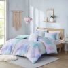 Twin/Twin XL Watercolor Tie Dye Printed Comforter Set with Throw Pillow