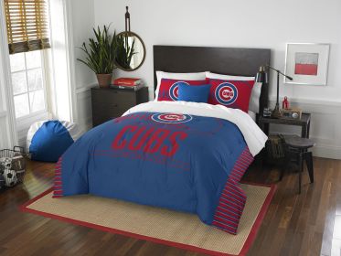 Cubs OFFICIAL MLB "Grand Slam" Full/Queen Printed Comforter & Shams Set
