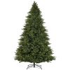 HOMCOM 12ft Hinged Artificial Christmas Tree with Foldable Stand, Easy Assembly, Xmas Tree for Home Office Holiday, Green
