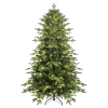 Artificial 4ft Green Christmas Tree with 1071 PE/PVC Mixed Branch Tips, 150L warm white led, Steel wire