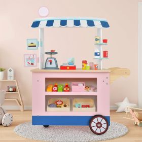 Toy Cart Play Set with POS Machine and Lovely Scale