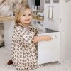 Large Play Kitchen with Full Set of Appliances for a Modern Day Pretend Kitchen, Tons of Storage, Corner Play Kitchen Set with Sound Effect