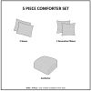 Twin/Twin XL Metallic Printed Comforter Set