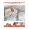 Baby Playpen, 78.7″ x 70.1″ Extra Large Toddlers Playpen, Foldable Baby Fence Play Yard with Zippered Door & Soft Breathable Mesh, Indoor Outdoor Saf