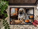 NEW Shar Pei Fall Kitchen Pumpkins Doormat Front Door Mat Indoor Outdoor Rugs for Entryway, Non Slip Washable Low Pile, 18H X 27W