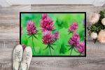 NEW Vermont Red Clover in Watercolor Doormat Front Door Mat Indoor Outdoor Rugs for Entryway, Non Slip Washable Low Pile, 18H X 27W