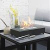 Tabletop Rectangle Fire Pit, Portable, Smokeless, Bio Ethanol, Fireplace with Realistic Burning; Awesome Gift