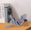 Reading Women Figurine Home Decor Gold Thinker Statue Nordic Modern Abstract Art Sculpture Resin Figurines for Living Room Desk Table Bookshelf Shelf