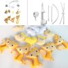 Handmade Baby Crib Mobile Animal Baby Nursery Mobile Toy Hanging Bed Decor Boys Girls Baby Shower Gift; Yellow Fox and Birds