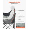 Double Camping Chair for Two, Sturdy Design with 660 lbs Weight Capacity, Includes Cup Holders, Wine Glass Slots, Magazine Straps, and Carry Bag for