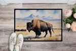 Prairie Bison Doormat Front Door Mat Indoor Outdoor Rugs for Entryway, Non Slip Washable Low Pile, 24H X 36W