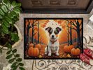 NEW Jack Russell Terrier Fall Doormat Front Door Mat Indoor Outdoor Rugs for Entryway, Non Slip Washable Low Pile, 18H X 27W