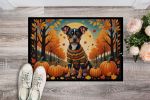 NEW Miniature Pinscher Fall Doormat Front Door Mat Indoor Outdoor Rugs for Entryway, Non Slip Washable Low Pile, 18H X 27W